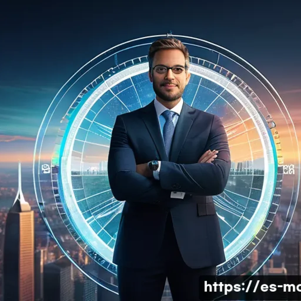 경영컨설턴트의 로드맵과 장기 계획 - **A Visionary Consultant Guiding Towards the Future:** A diverse, professional consultant, wearing a...